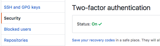 github 2FA