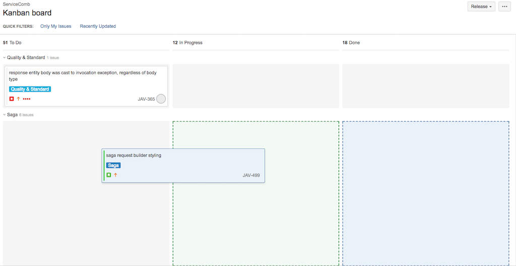 jira status update